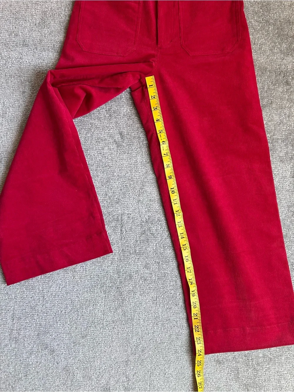 NWT Simply Southern Women’s Wide Leg Red Corduroy Pants, Size Small
